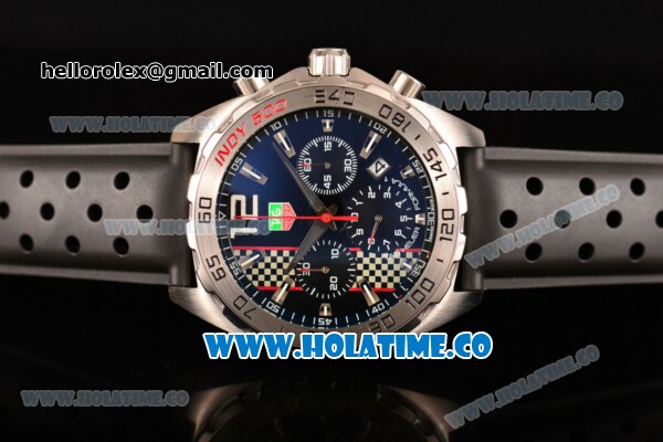 Tag Heuer Formula 1 Miyota OS20 Quartz Steel Case with Stick Markers Rubber Strap and Blue Dial - Click Image to Close